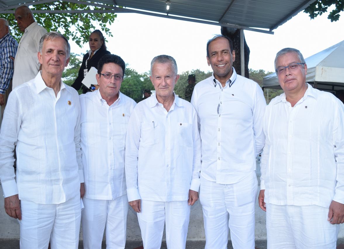Mayor General Guillermo Quiñonez Quirós, Teniente Henry Gómez Camacho, Teniente Coronel Carlos Alberto Londoño Zuluaga, Capitán Camilo Neira Wiesner, Mayor Mauricio Noguera Torres.